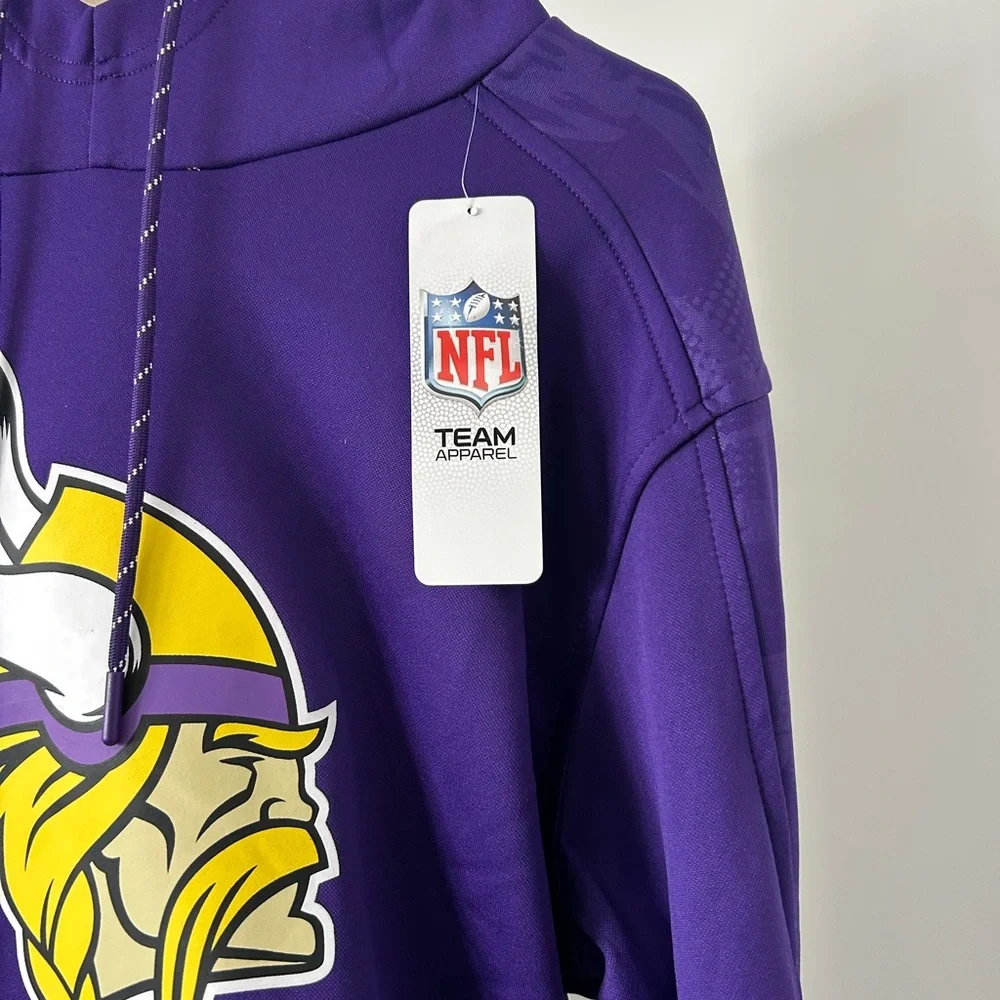 NFL team apparel Minnesota Vikings hoodie size large - Picture 4 of 6